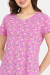 Rosaline Bloom Fest Knit Cotton Top - Phlox Pink — thumbnail 5